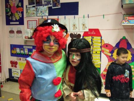 julien et louis au carnaval a l'ecole.