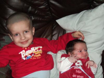 louis et sa petite soeur julie.