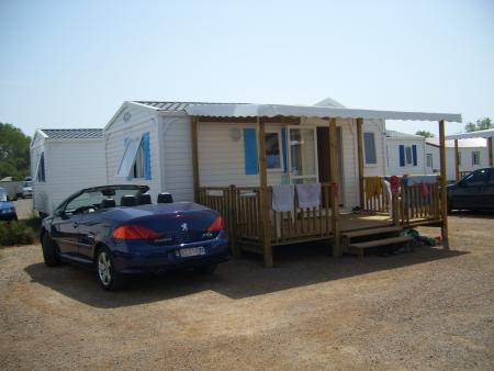notre caravane en vacance.