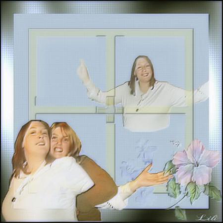 montage avec mon amie d'enfance