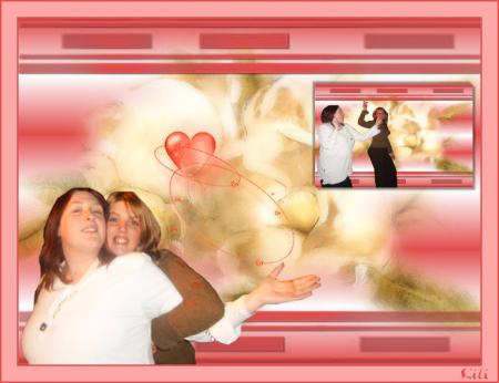super photo avec ma vieille amie d'enfance.