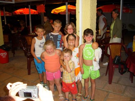 notre petite troupe d'enfants en vacance.