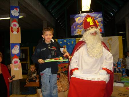 mon fils avec le grand saint.